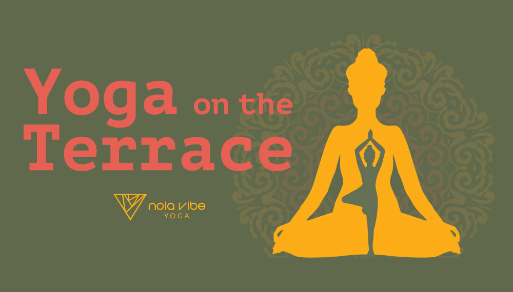 yoga on the terrace poster