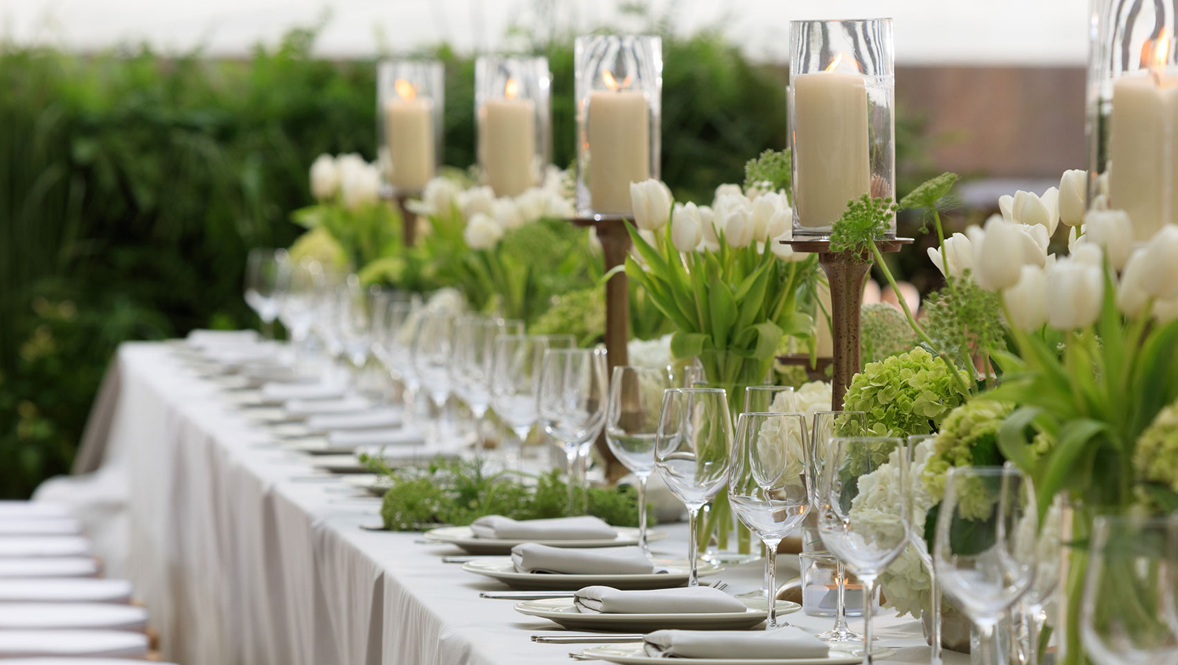 wedding table setup