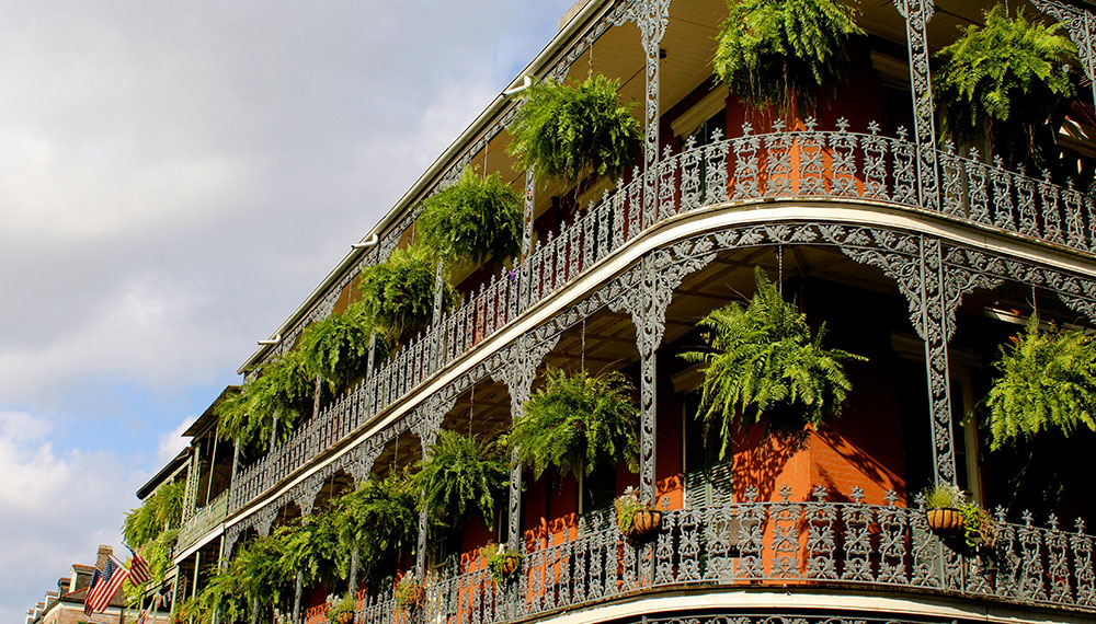 Downtown New Orleans near French Quarter