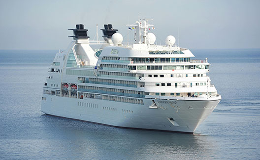 cruise ship out on the water